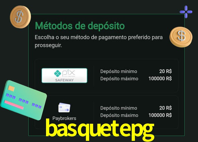 O cassino basquetepg oferece uma grande variedade de métodos de pagamento